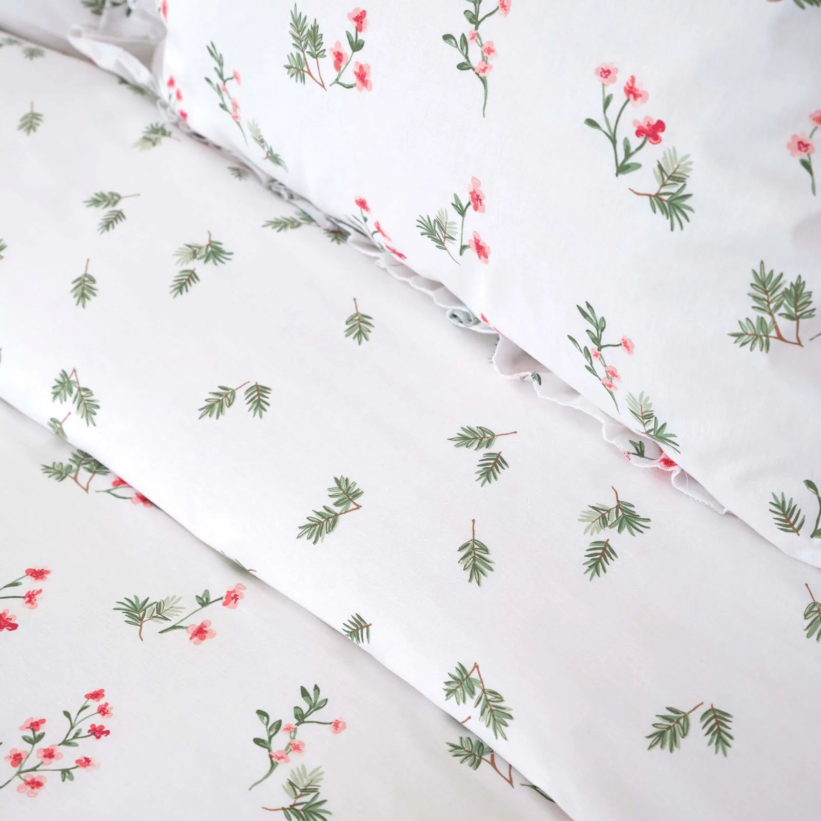 " Karaca Home Silvie Bettbezug Set,100% Baumwolle, Rot "