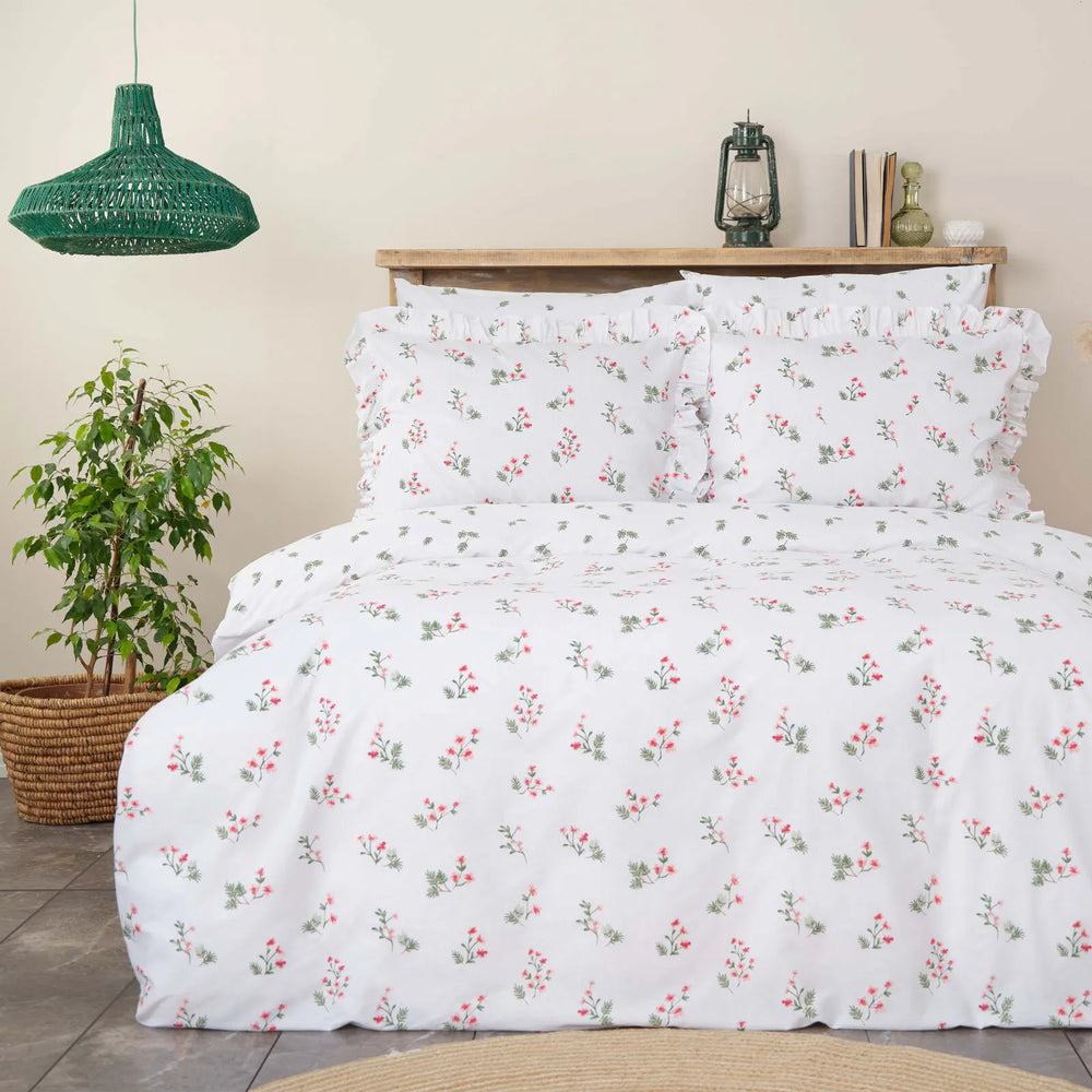 " Karaca Home Silvie Bettbezug Set,100% Baumwolle, Rot "