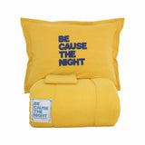 " Karaca Home senffarbiges doppel Motto Cotton Comfort-Set "