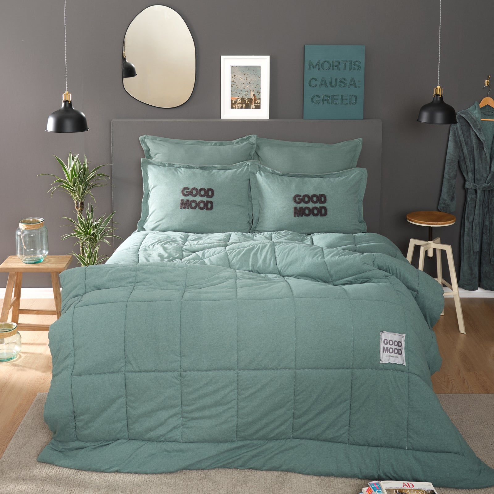 " Karaca Home Cotton Comfort Einzeln, Ölfarbig "