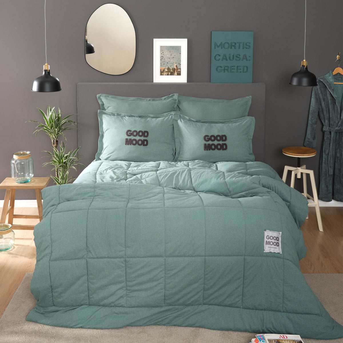 " Karaca Home Cotton Comfort Einzeln, Ölfarbig "