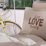 " Karaca Home Motto Einzelbett Cotton Comfort Set/Schlafset Beige "
