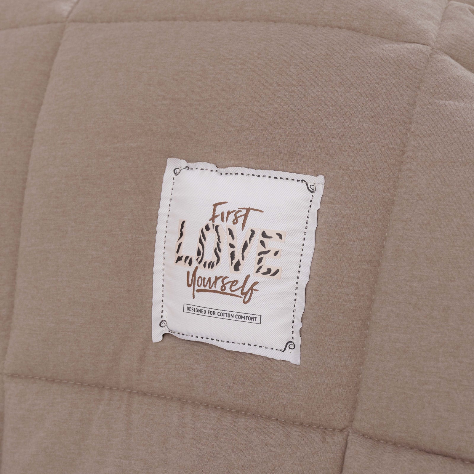 " Karaca Home Motto Einzelbett Cotton Comfort Set/Schlafset Beige "