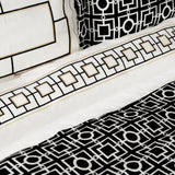 " Karaca Home Minerva Schwarzes Doppelbett Besticktes Duvet-Set "
