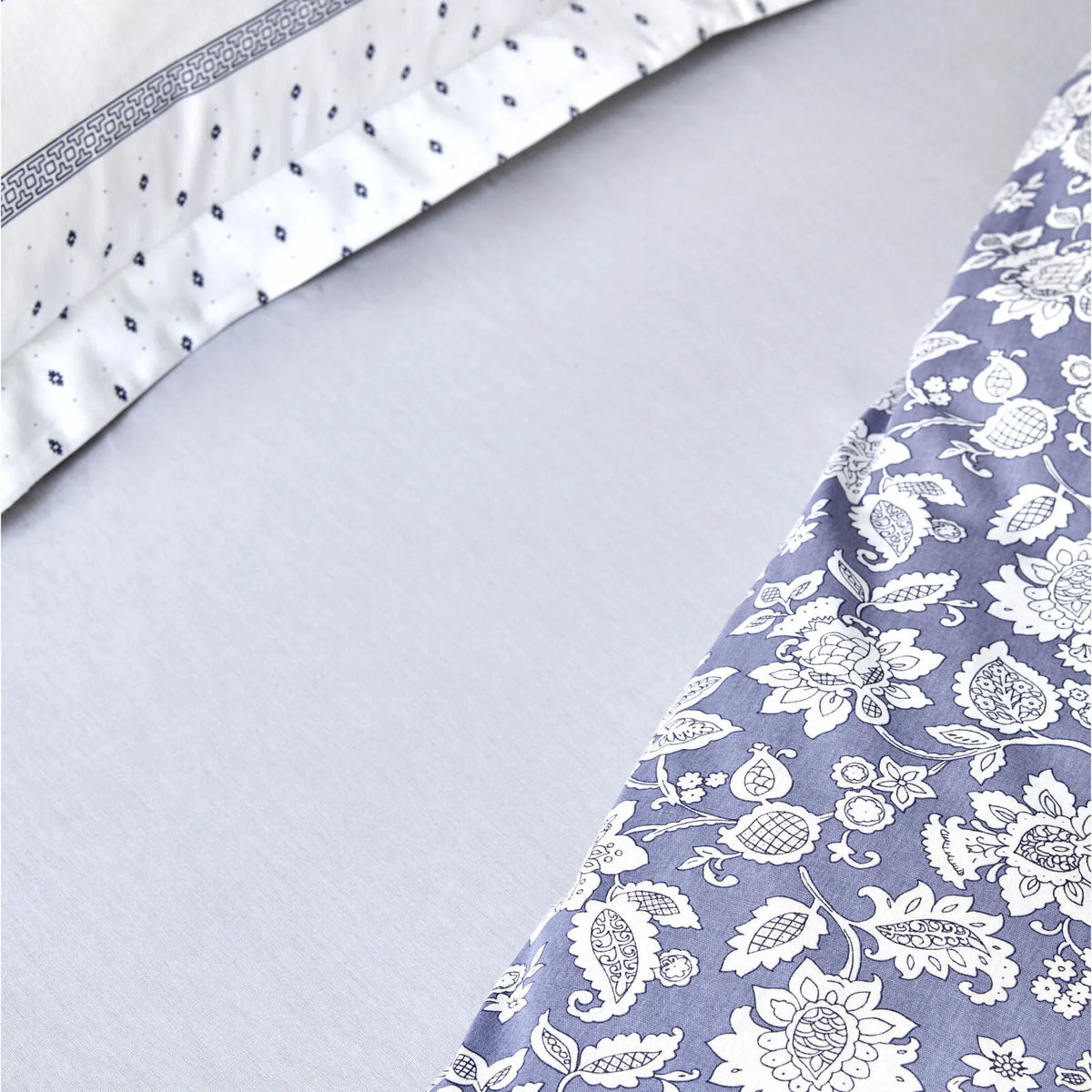 " Karaca Home Celerina Blau 100% Baumwolle Einzel Bettbezug Set "