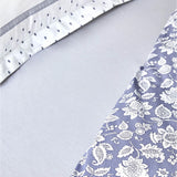 " Karaca Home Celerina Blau 100% Baumwolle Einzel Bettbezug Set "