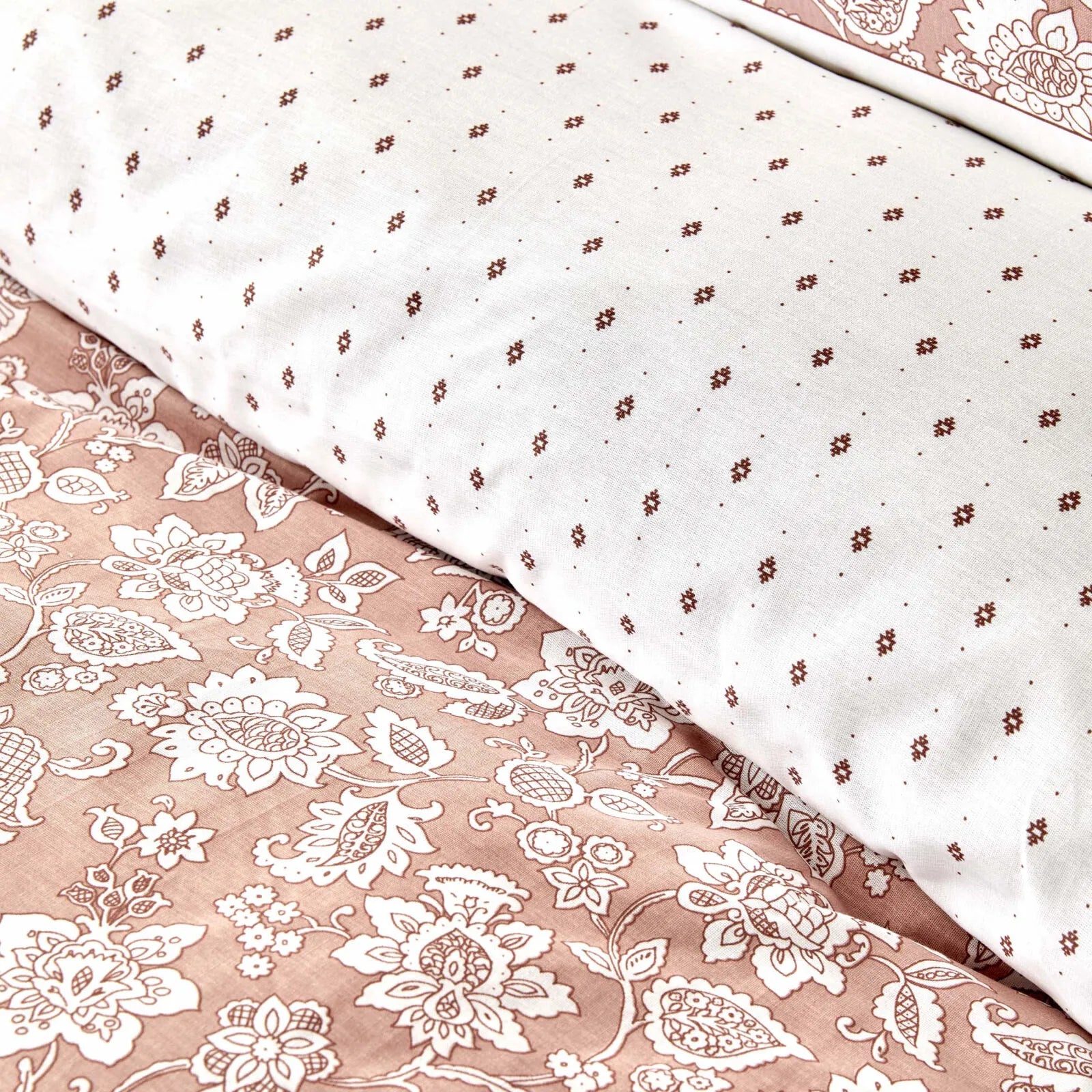 " Karaca Home Celerina Rosa 100% Baumwolle Einzel Bettbezug Set "