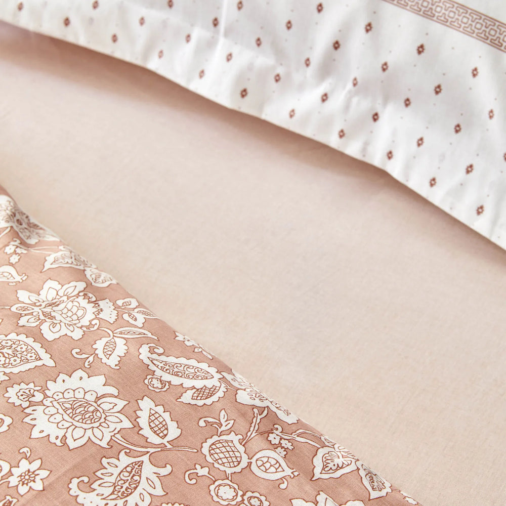 " Karaca Home Celerina Rosa 100% Baumwolle Einzel Bettbezug Set "