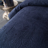 " Karaca Home Scala Dunkelblau Einzelbett Embossed Decke "