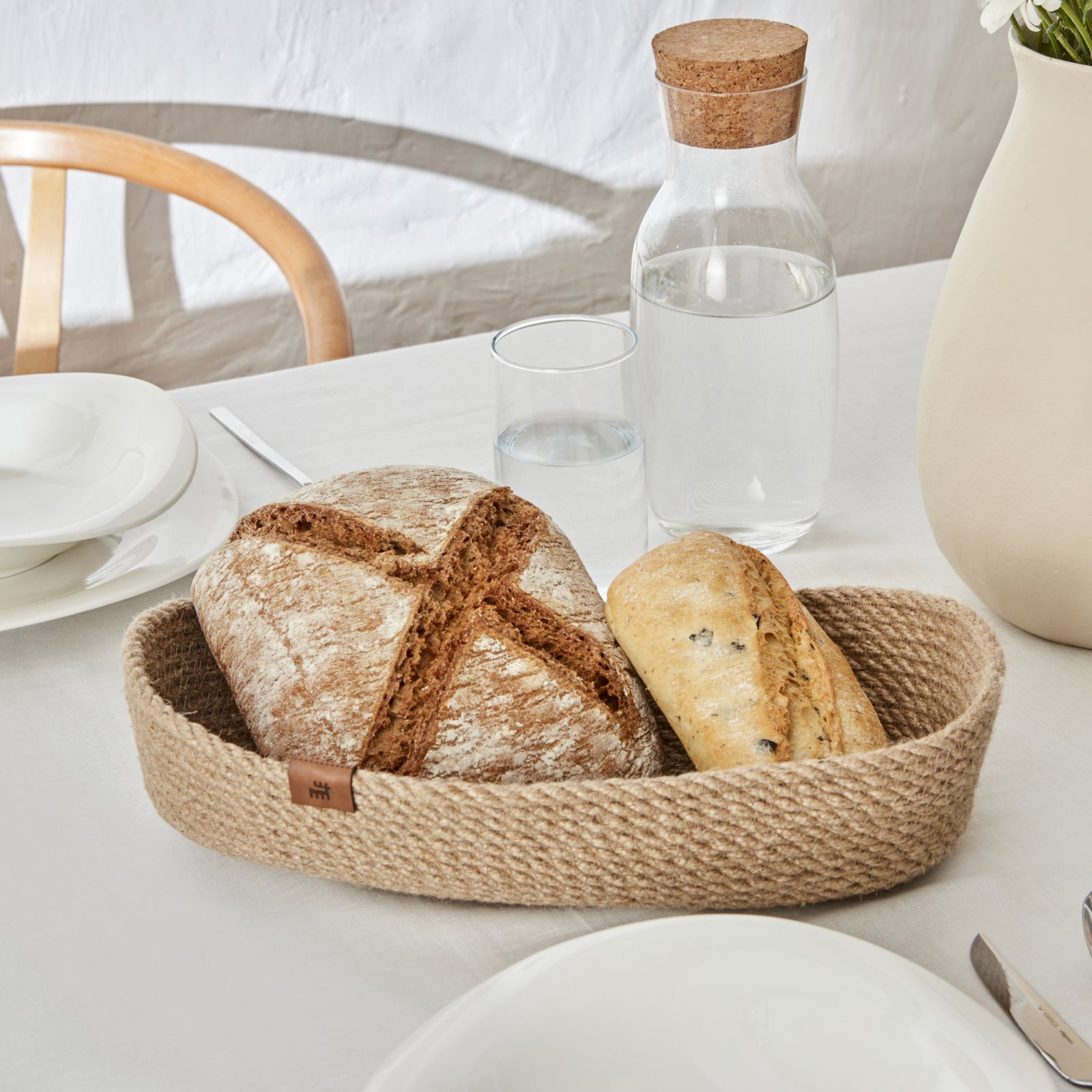 " Karaca Home Alba Jute Dekoteller, Oval, 37 cm "