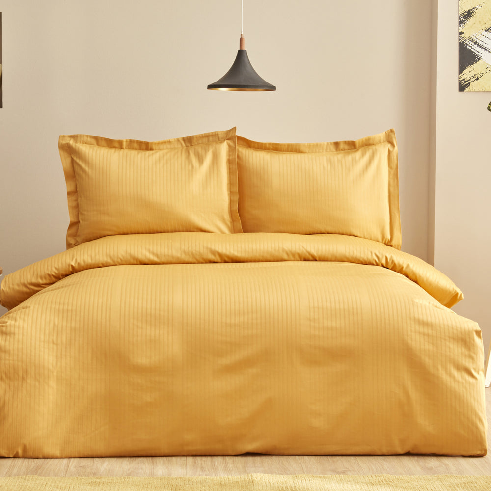 " Karaca Home Uniq 100% Baumwolle Double Sateen Bettbezug Senf "