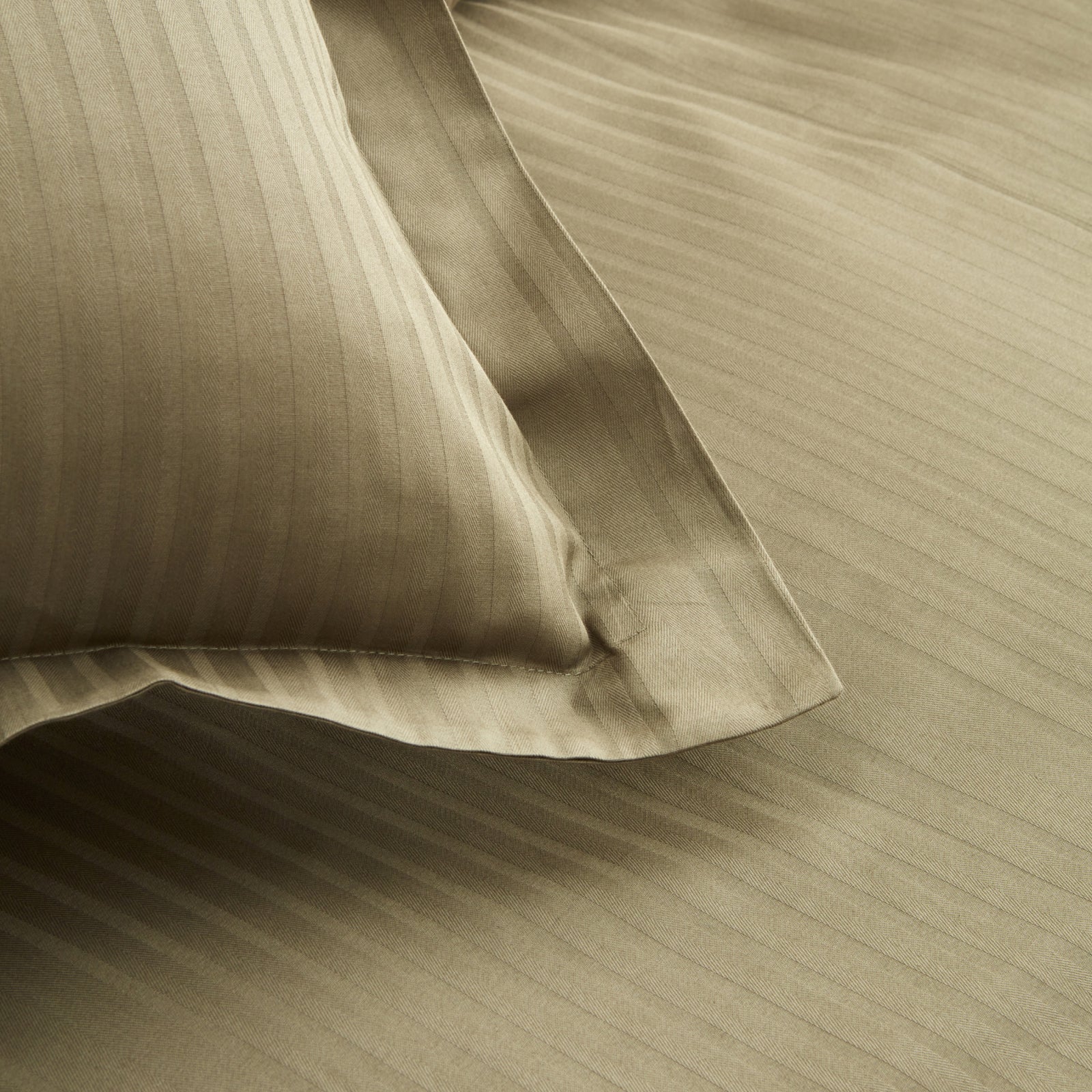 " Karaca Home Uniq 100% Baumwolle Sateen Doppel Bettbezug Set Khaki "