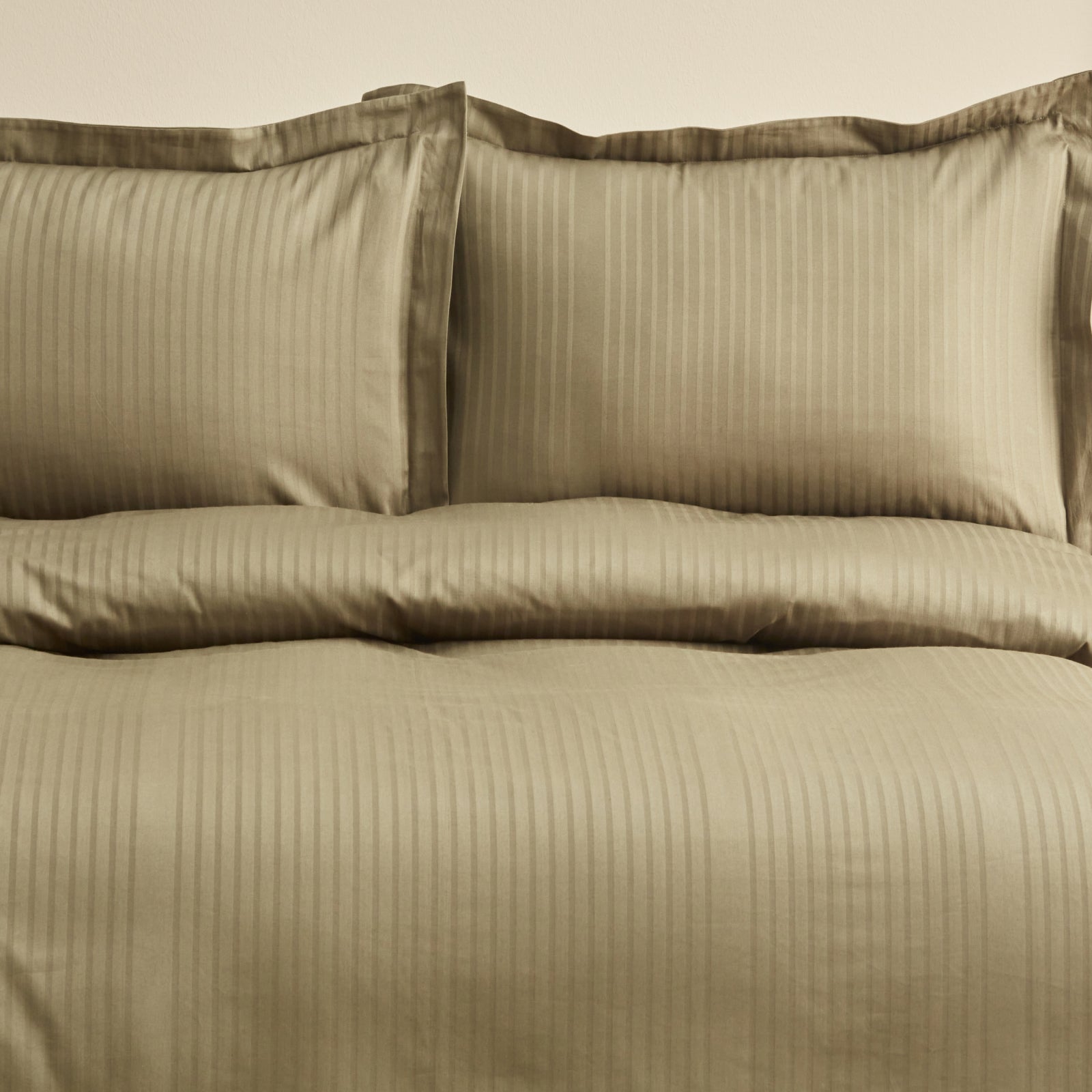 " Karaca Home Uniq 100% Baumwolle Sateen Doppel Bettbezug Set Khaki "