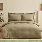 " Karaca Home Uniq 100% Baumwolle Satin Einzel Bettbezug Set, Khaki "