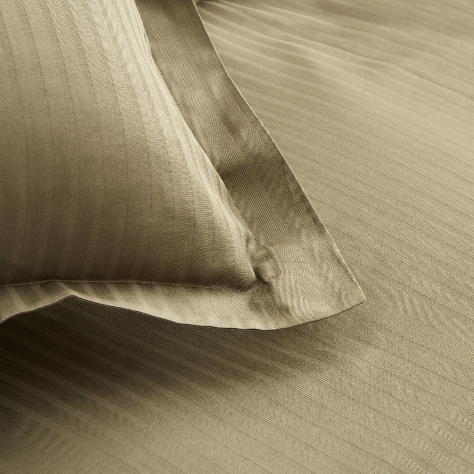 " Karaca Home Uniq 100% Baumwolle Satin Einzel Bettbezug Set, Khaki "