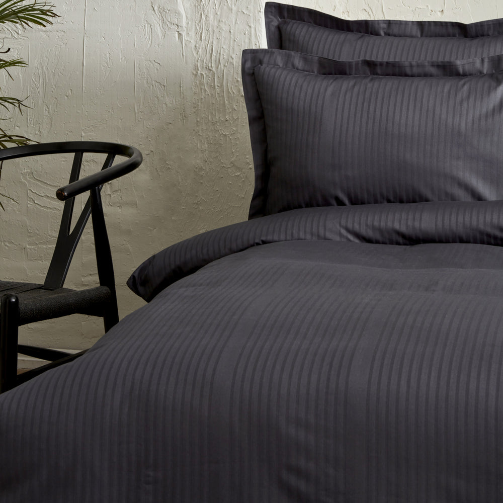 " Karaca Home Uniq 100% Baumwolle Satin Einzel Bettbezug Set, Anthrazit "