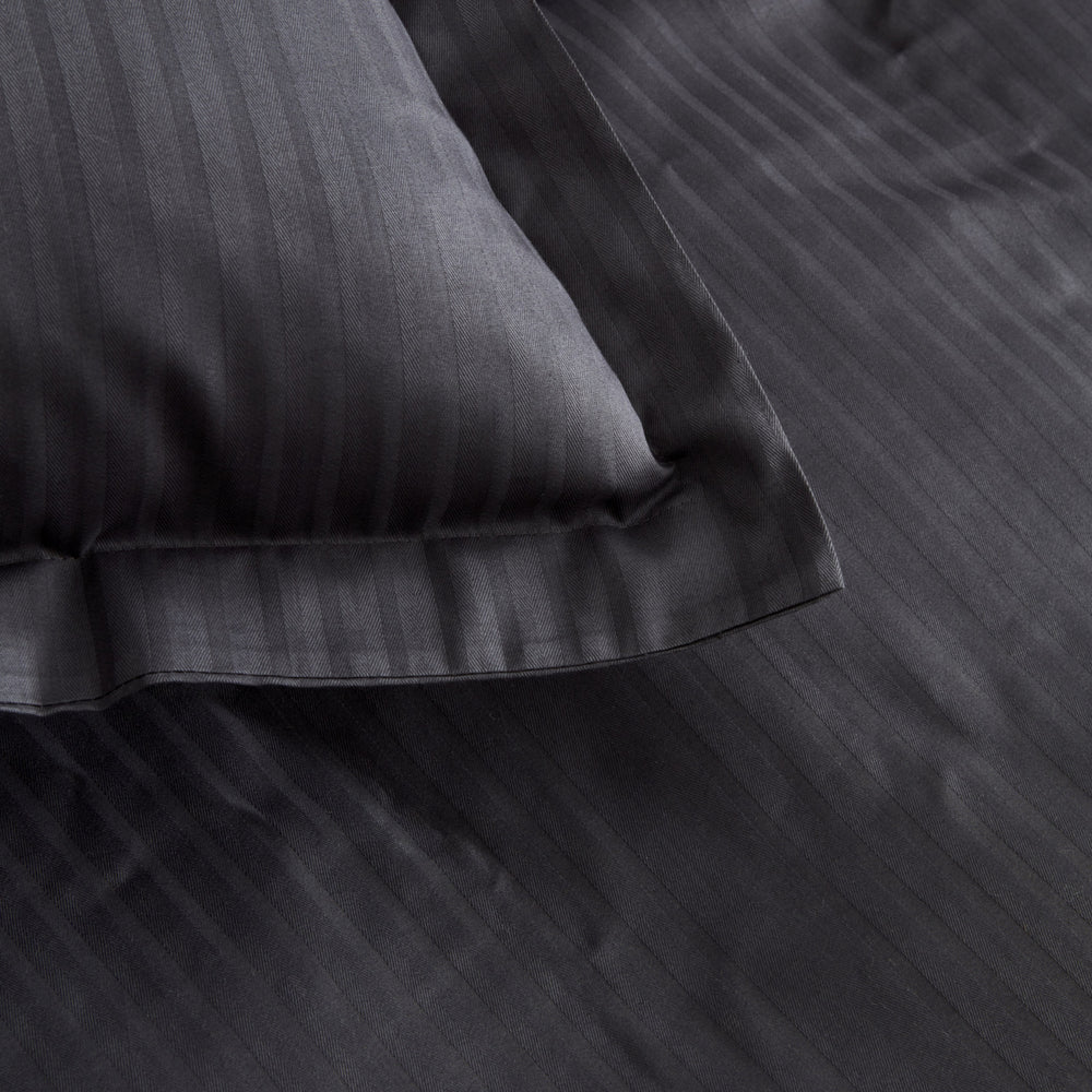 " Karaca Home Uniq 100% Baumwolle Satin Einzel Bettbezug Set, Anthrazit "