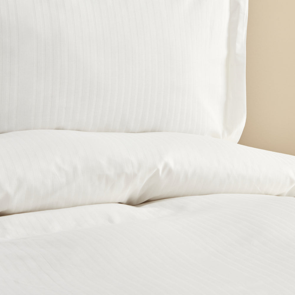 " Karaca Home Uniq 100% Baumwolle Sateen Doppel Bettbezug Set Weiß "