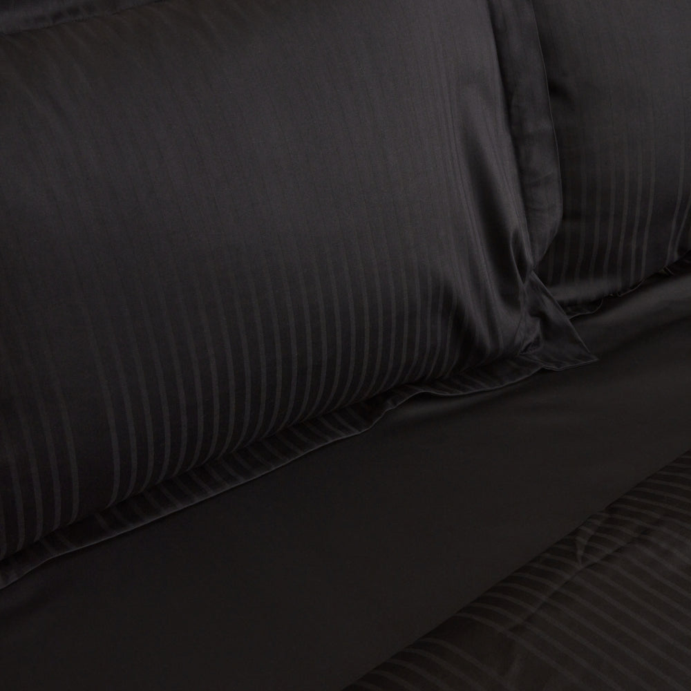" Karaca Home Uniq 100% Baumwolle Sateen Doppel Bettbezug Set Schwarz "