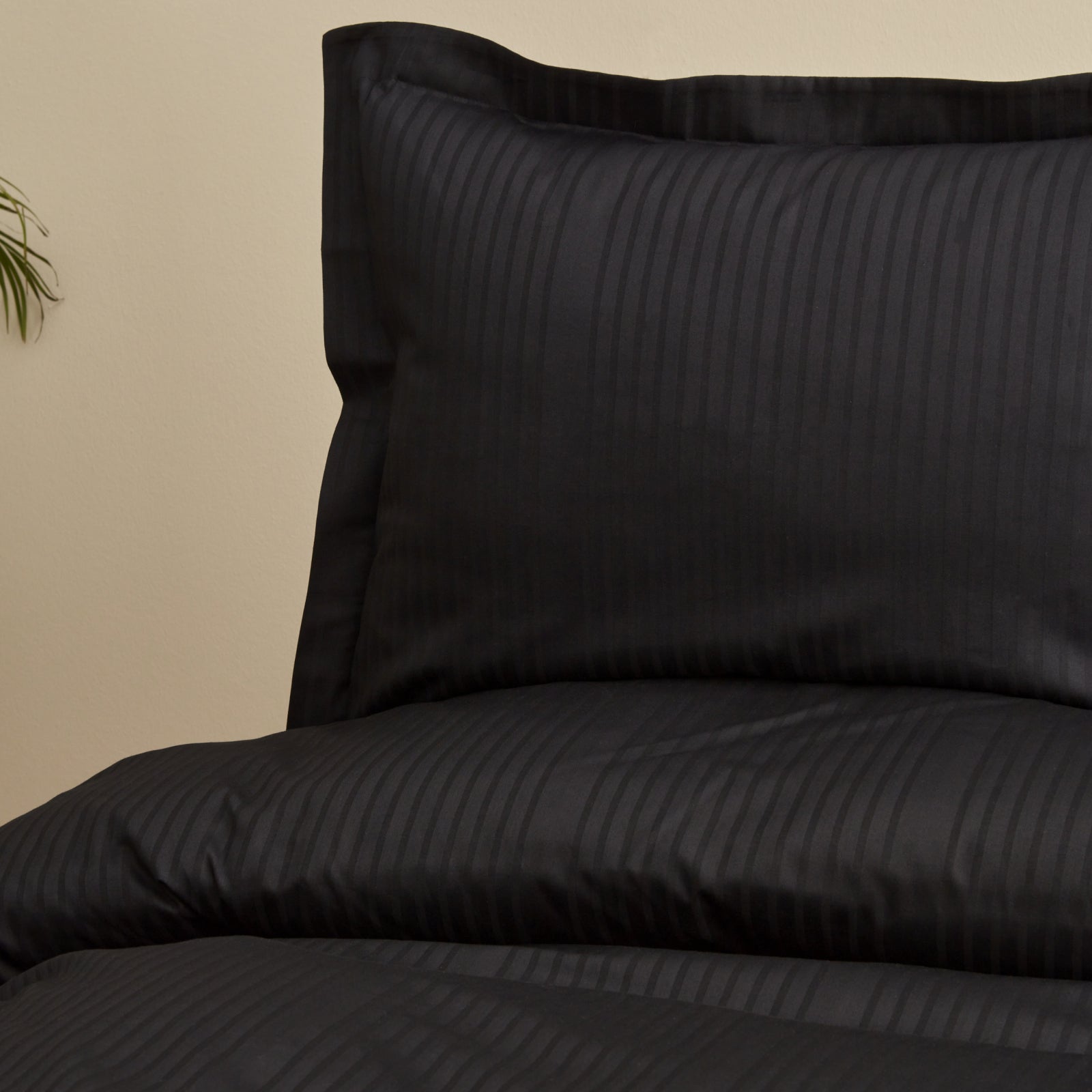 " Karaca Home Uniq 100% Baumwolle Sateen Doppel Bettbezug Set Schwarz "