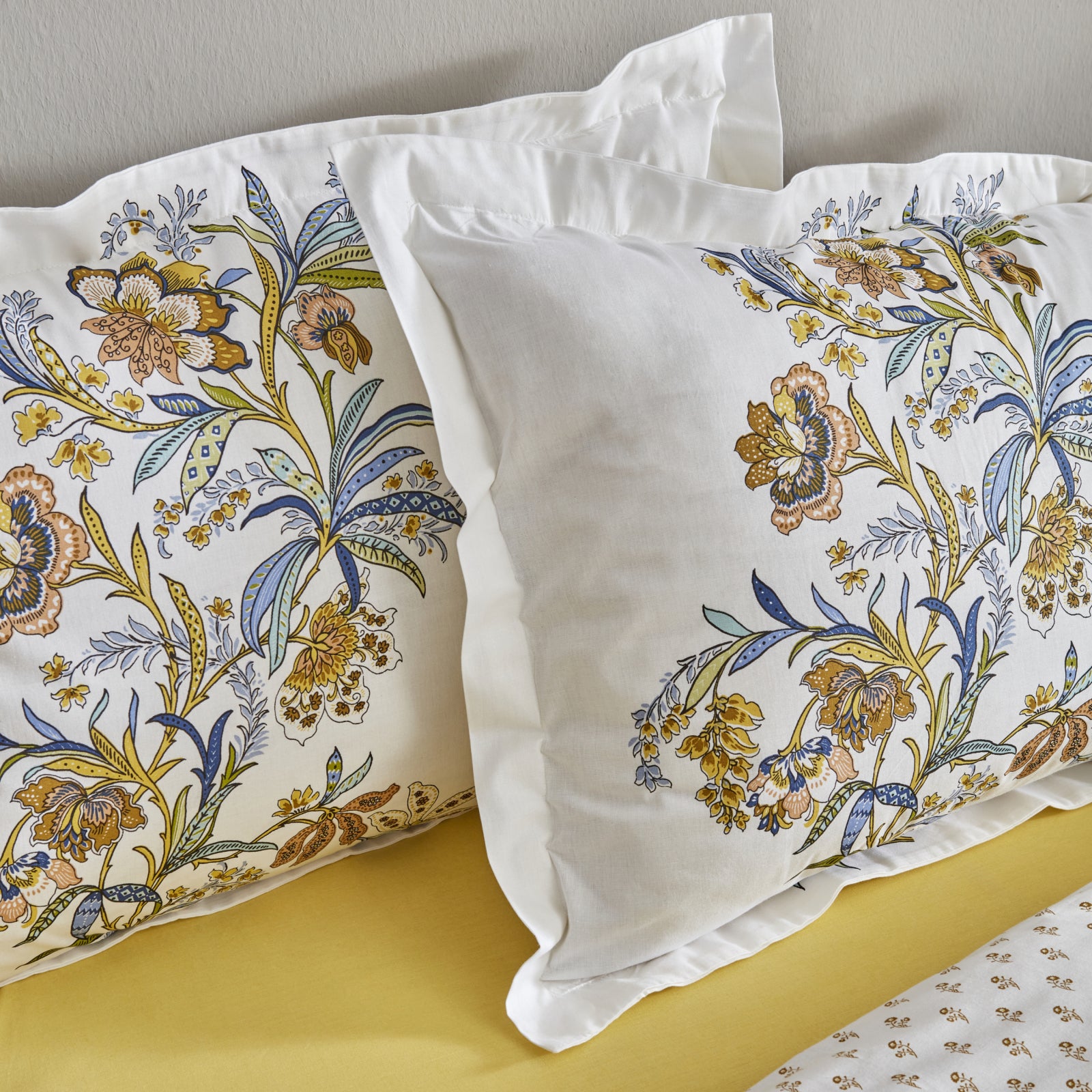 " Karaca Home Indra 100% Baumwolle Einzel Bettbezug Set Gelb "