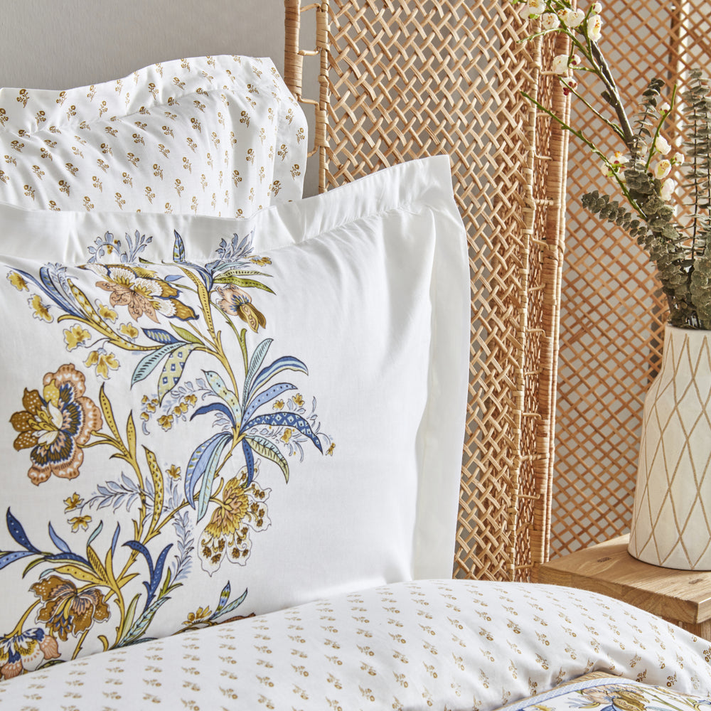 " Karaca Home Indra 100% Baumwolle Einzel Bettbezug Set Gelb "
