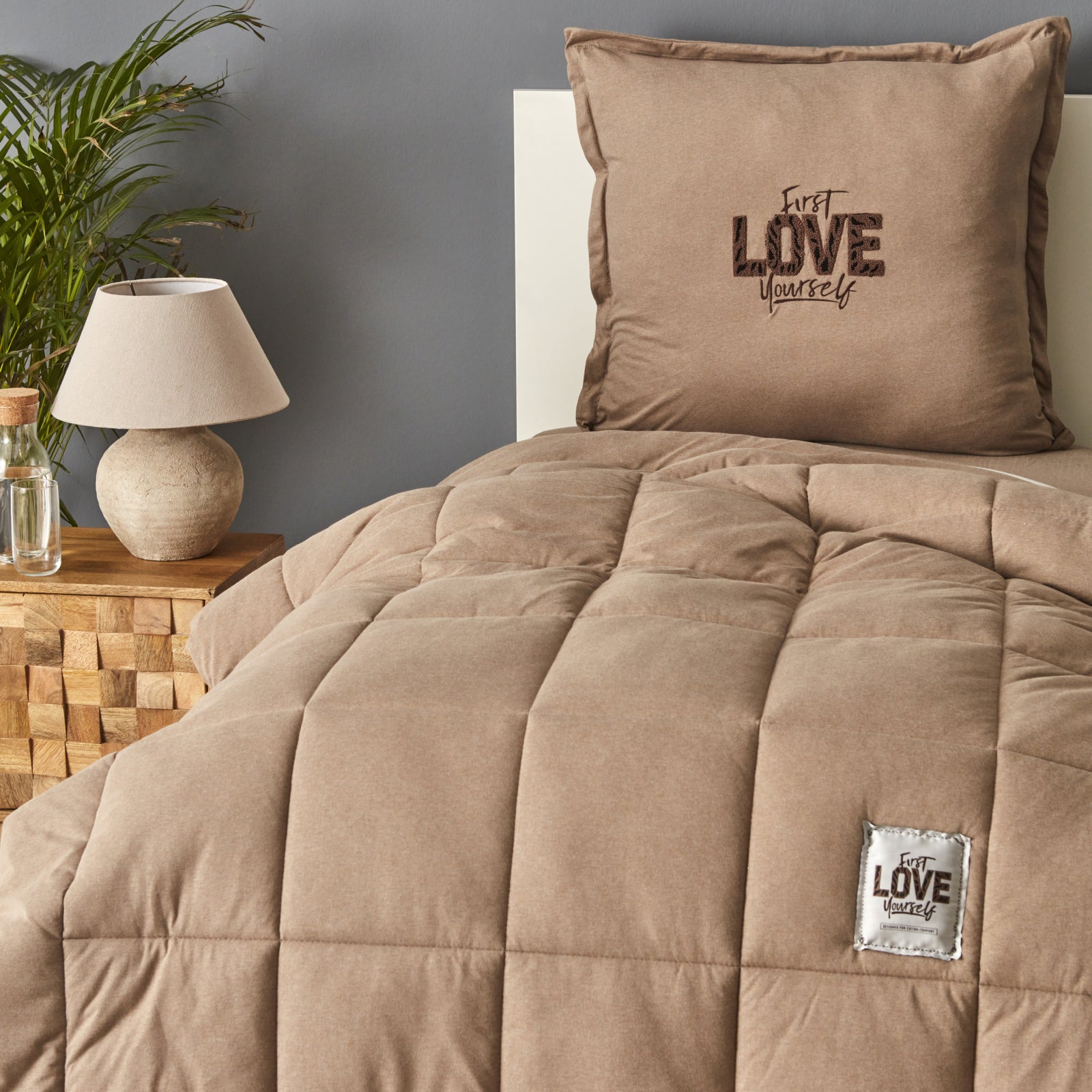 " Karaca Motto Beige Cotton Comfort 135X200 cm "