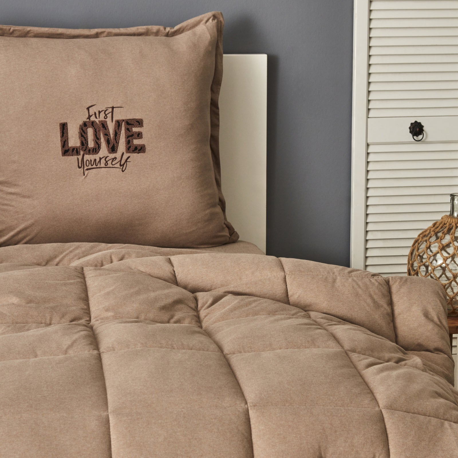 " Karaca Motto Beige Cotton Comfort 135X200 cm "
