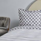 " Karaca Home Cordova Doppelbettbezug Set, 100% Baumwolle, Anthrazit "