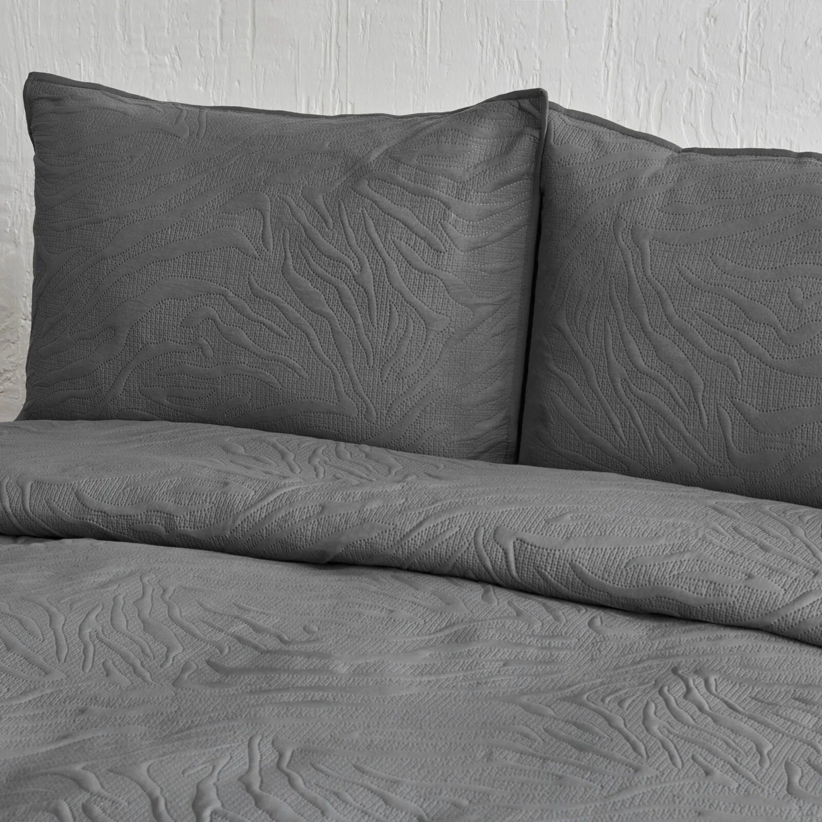 " Karaca Home Sonnia Doppelbettdecke Set Anthrazit "