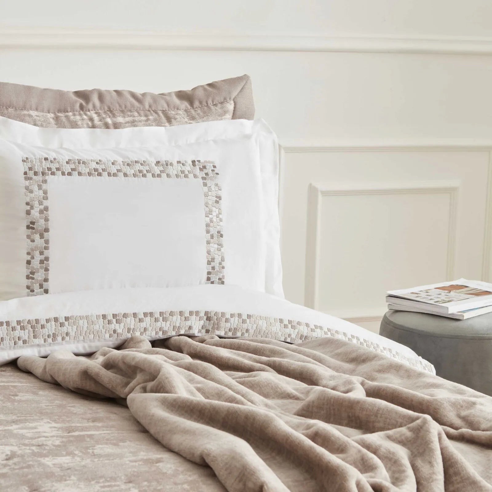 " Karaca Home Bride Coll Bianca 10-teiliges Hochzeitsset Stein "