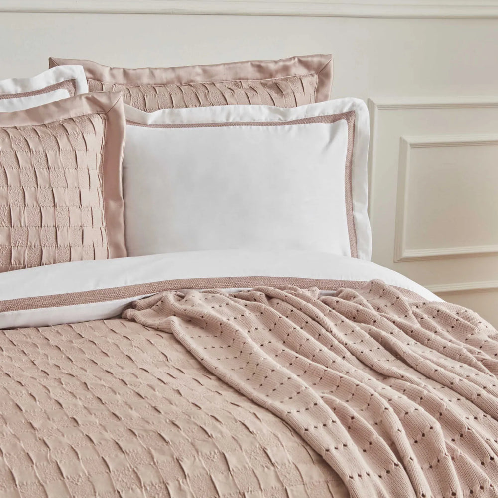 " Karaca Home White Collection Braut Carina 80 Fäden 100% Baumwolle 8-teiliges Hochzeitsset Puder "