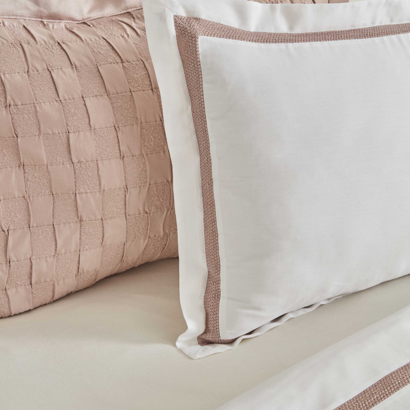 " Karaca Home White Collection Braut Carina 80 Fäden 100% Baumwolle 8-teiliges Hochzeitsset Puder "