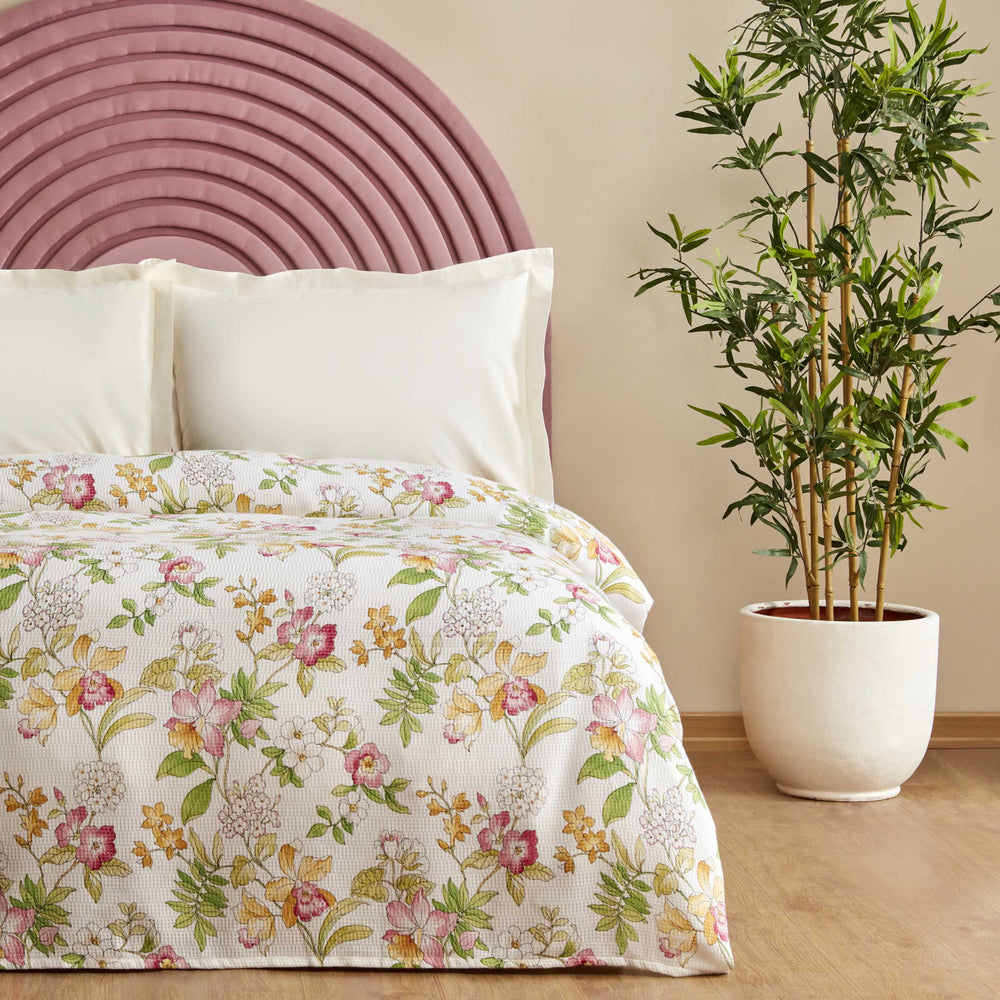 " Karaca Home Sorin 100% Baumwolle Doppelbett Einzelbettdecke Multicolor "