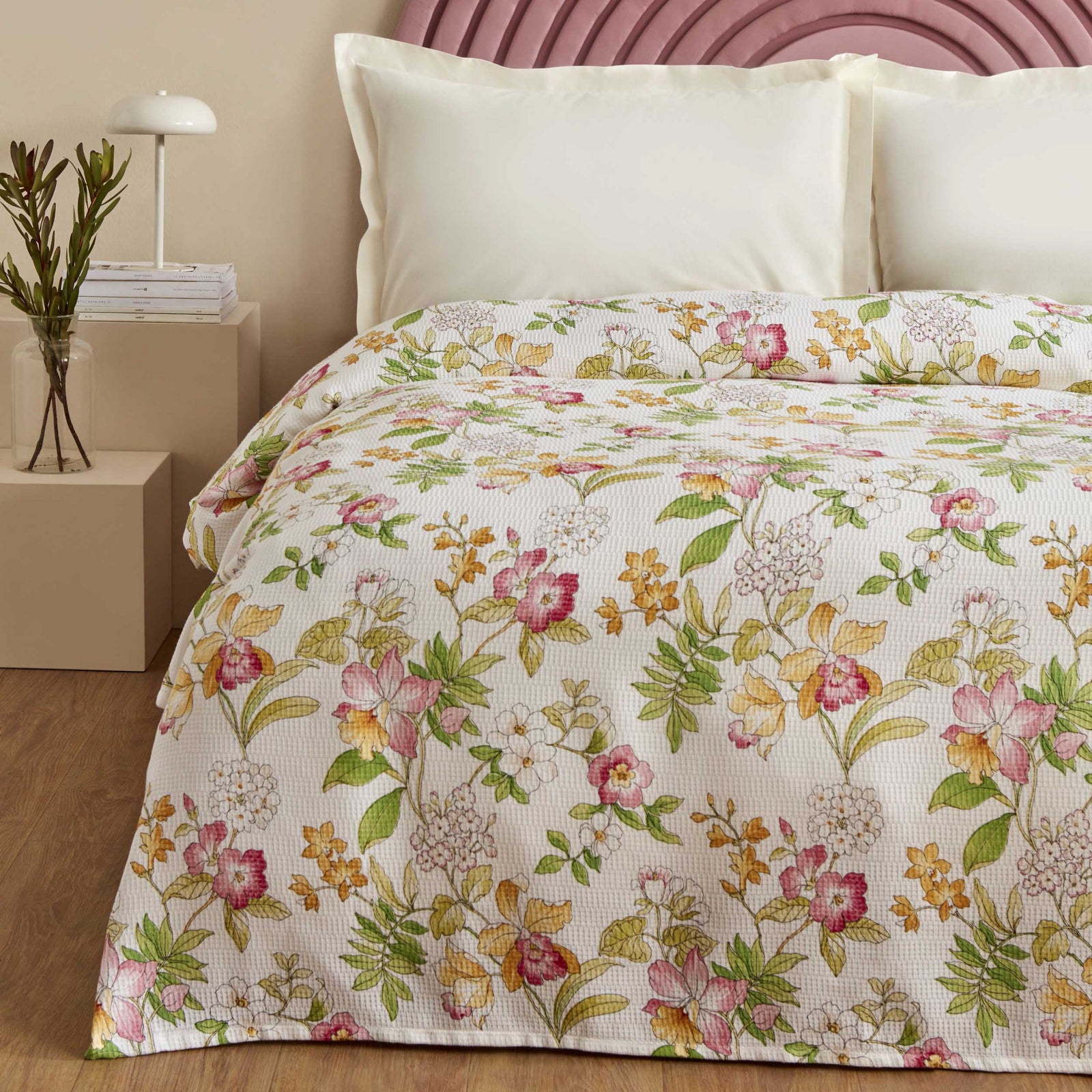 " Karaca Home Sorin 100% Baumwolle Doppelbett Einzelbettdecke Multicolor "