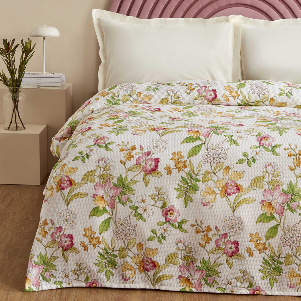 " Karaca Home Sorin 100% Baumwolle Doppelbett Einzelbettdecke Multicolor "