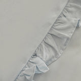" Karaca Home Pure Ruffle 100% Baumwolle Doppelbett-Bettwäsche-Set Hellblau "