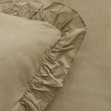 " Karaca Home Pure Ruffle 100% Baumwolle Doppel Bettbezug Sage "