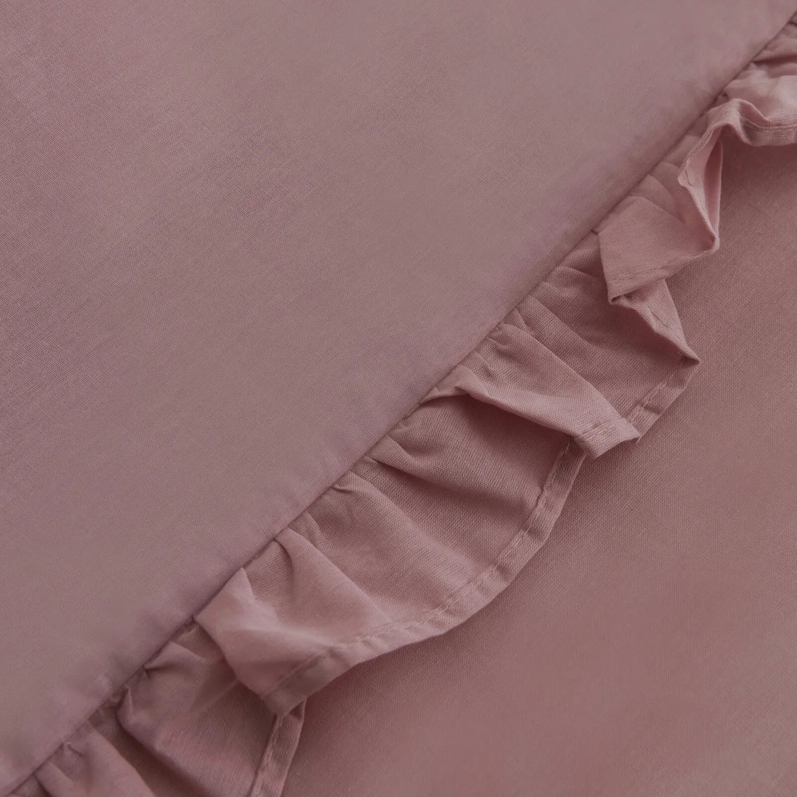 " Karaca Home Pure Ruffle 100% Baumwolle Doppelbett Bettwäsche Set Puder "