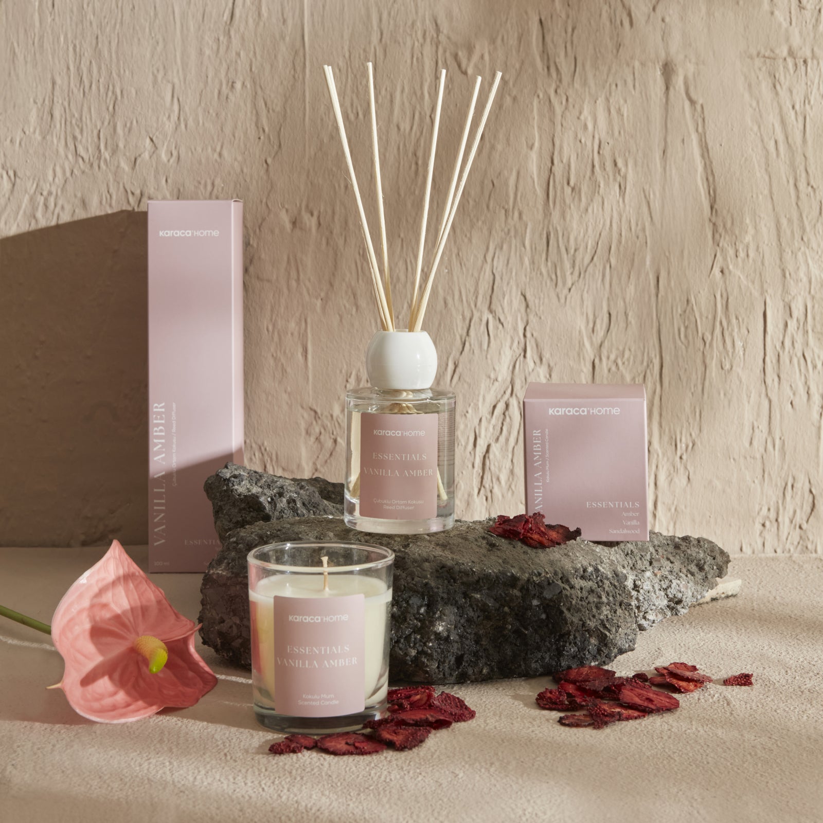 " Karaca Home Essentials Vanilla Amber Raumduft mit Stäbchen 100 ml "