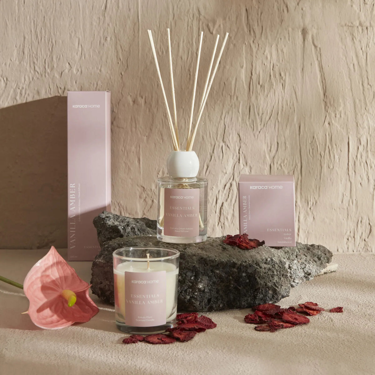 " Karaca Home Essentials Vanilla Amber Raumduft mit Stäbchen 100 ml "
