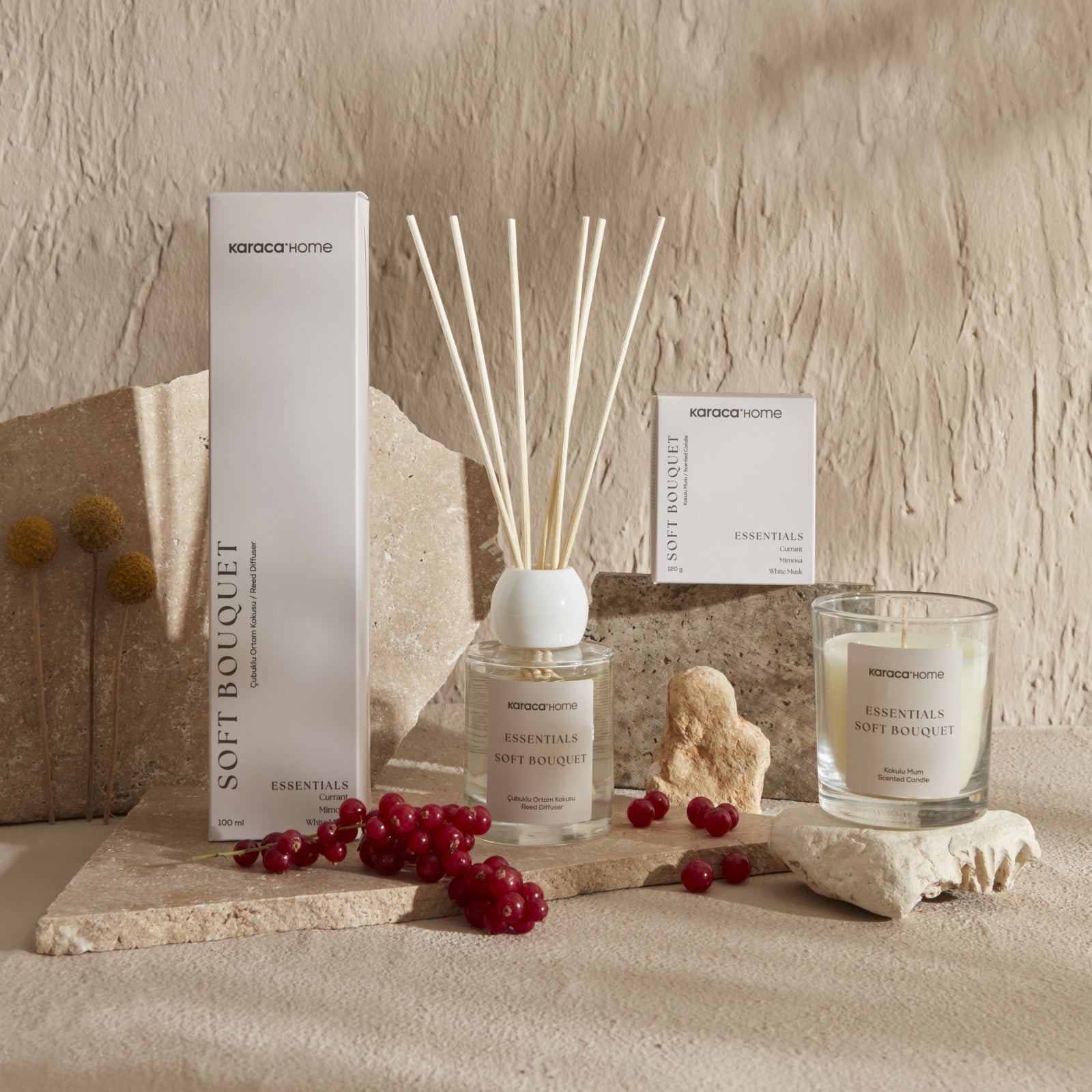 " Karaca Home Essentials Soft Bouquet Duftkerze "