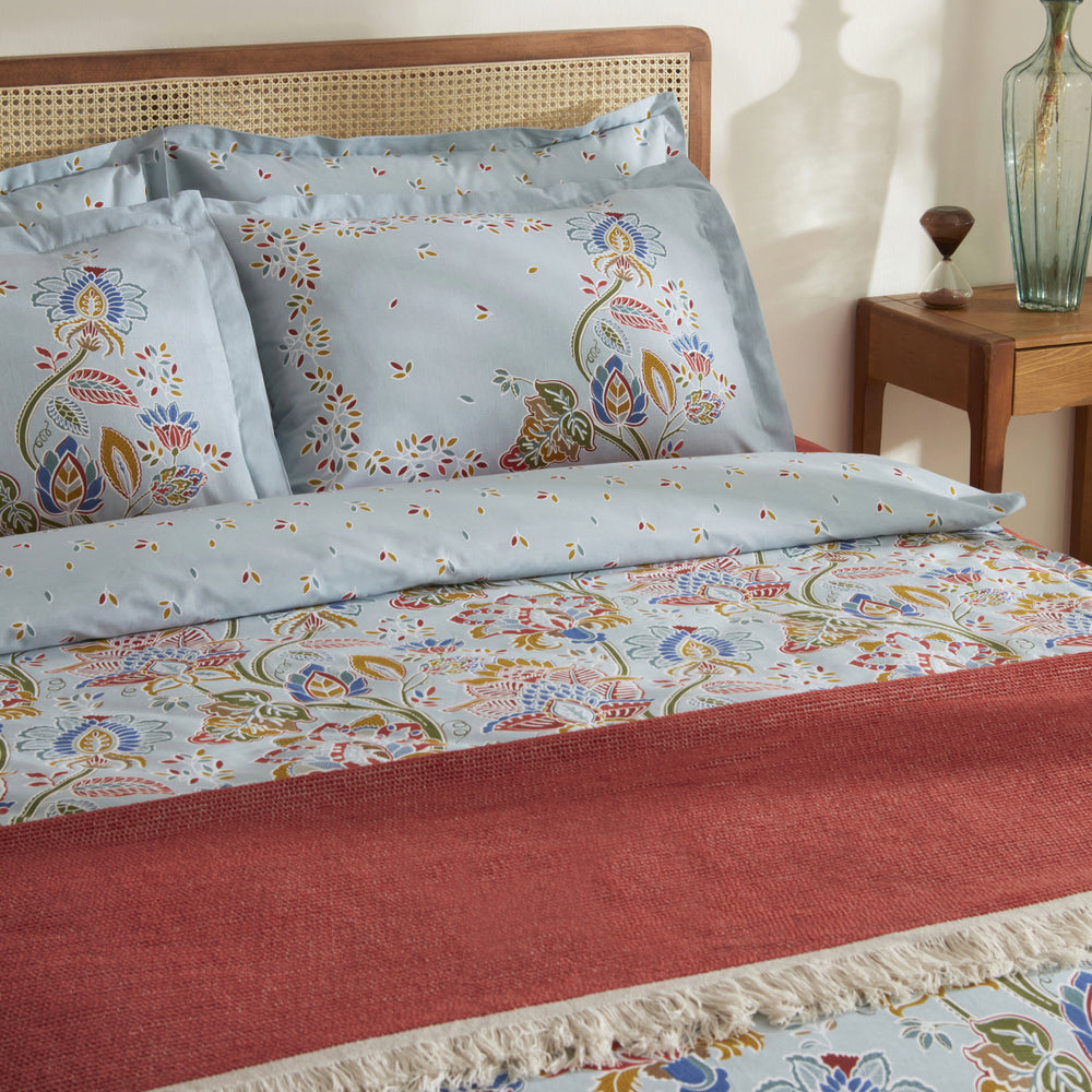" Karaca Home Flamen Doppelbett Bettwäsche und Decken Set "