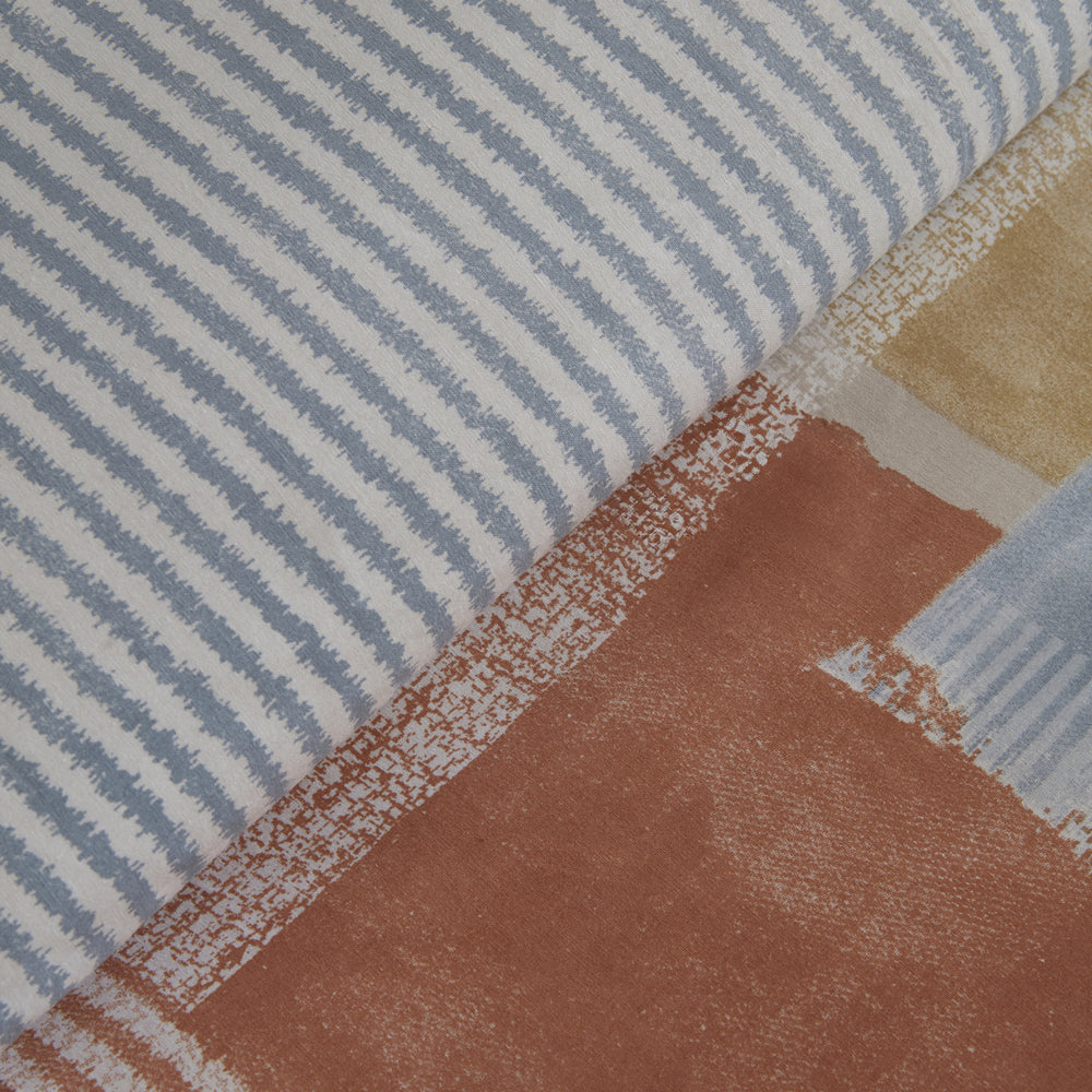 " Karaca Home Simon 100% Baumwolle Doppelbett Bettwäsche und Decken Set "