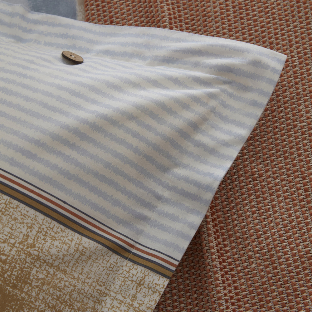 " Karaca Home Simon 100% Baumwolle Doppelbett Bettwäsche und Decken Set "