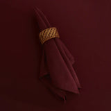 Karaca Home Belle Saum 2-teiliges Stoffserviette Bordeaux