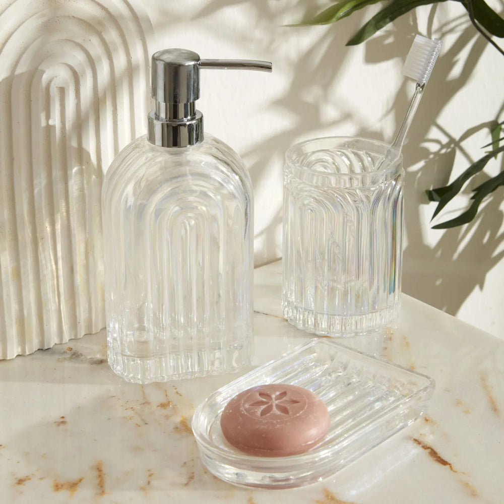 " Karaca Home Gleam 3-teiliges Badezimmer-Accessoire-Set mit Lüster "