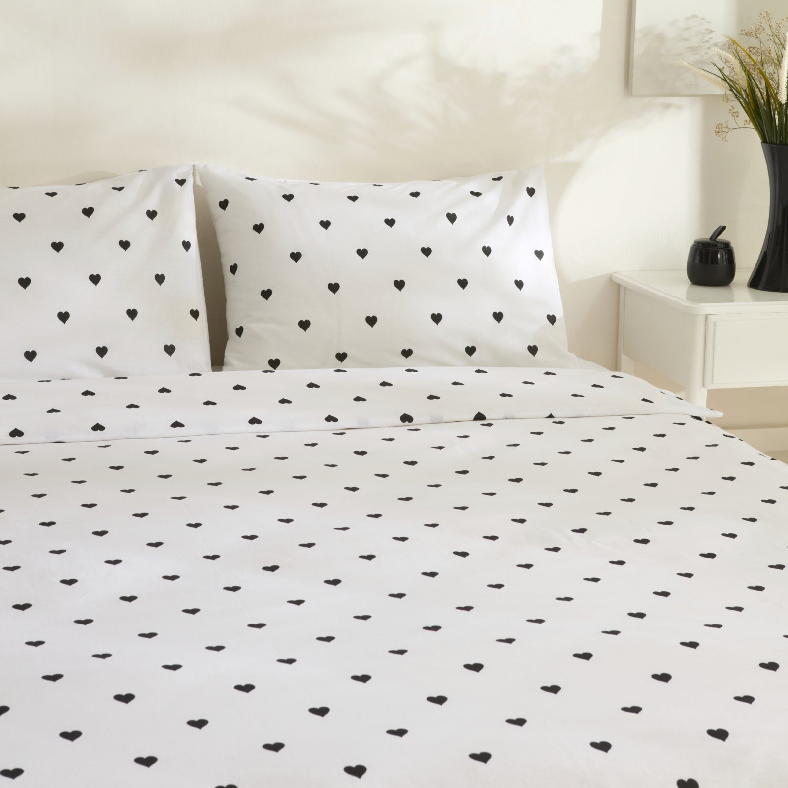 " Sarah Anderson Amour Doppelbett Bettwäsche Set Schwarz "