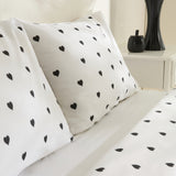 " Sarah Anderson Amour Doppelbett Bettwäsche Set Schwarz "