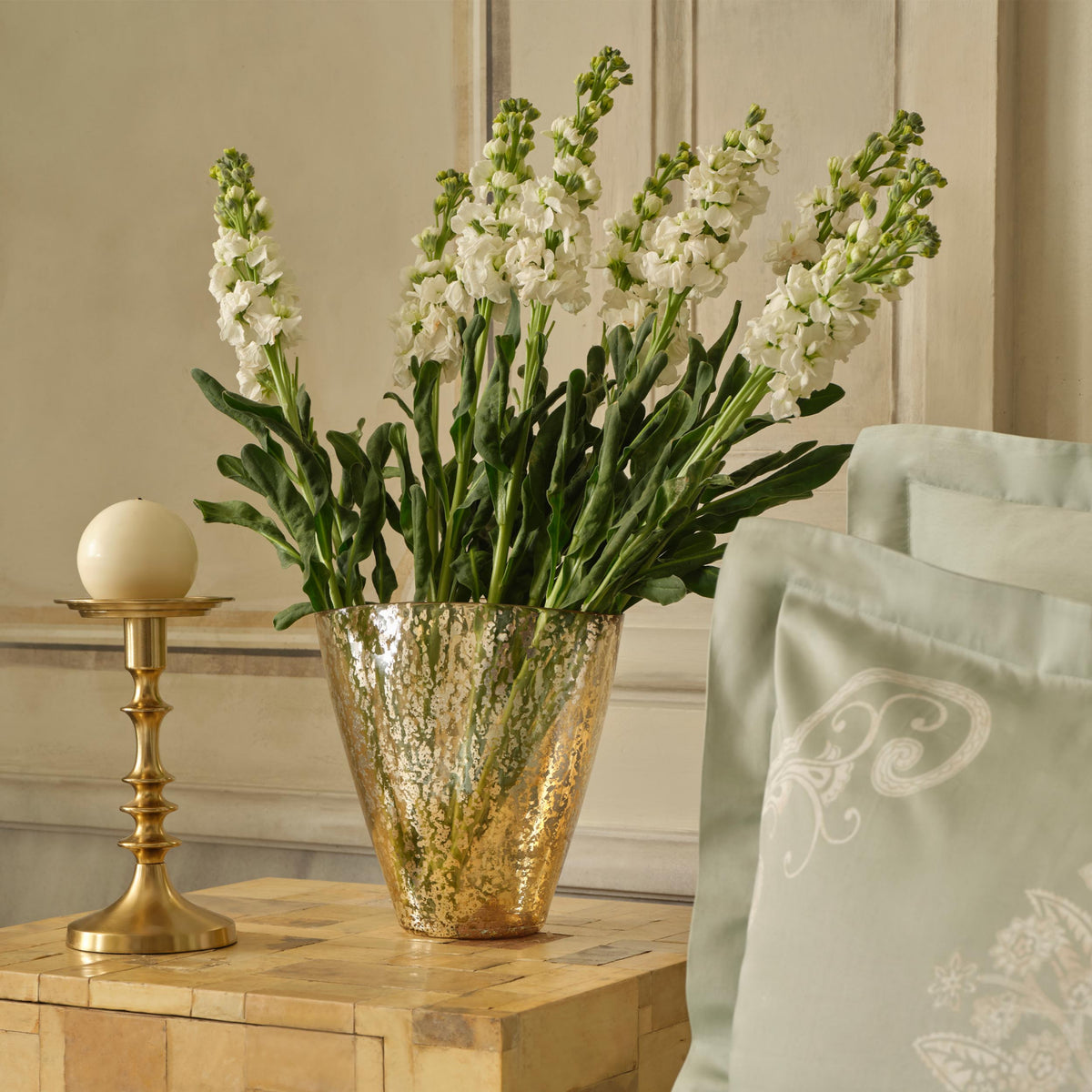 " Karaca Home Jolie Vase Gold 23X13,5X23 cm "